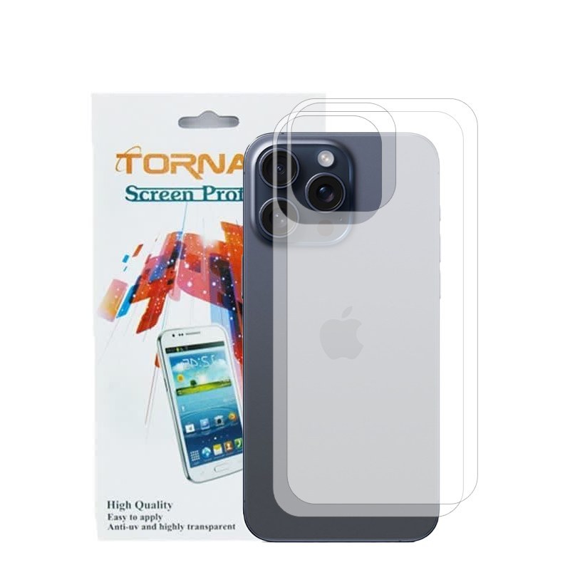 برچسب پوششی گوشی مدل تورنادو مناسب برای موبایل اپل iPhone 15 Pro Max بسته 2 عددی