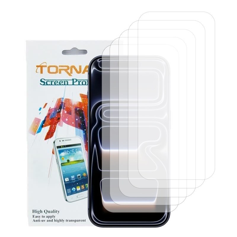 گلس محافظ صفحه نمایش تورنادو مدل نانوگلس مناسب برای موبایل اپل iPhone 17 Pro بسته 5 عددی