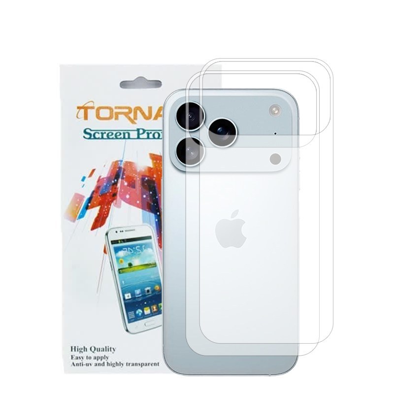 برچسب پوششی گوشی تورنادو مدل فول مناسب برای موبایل اپل iPhone 17 Pro بسته 2 عددی