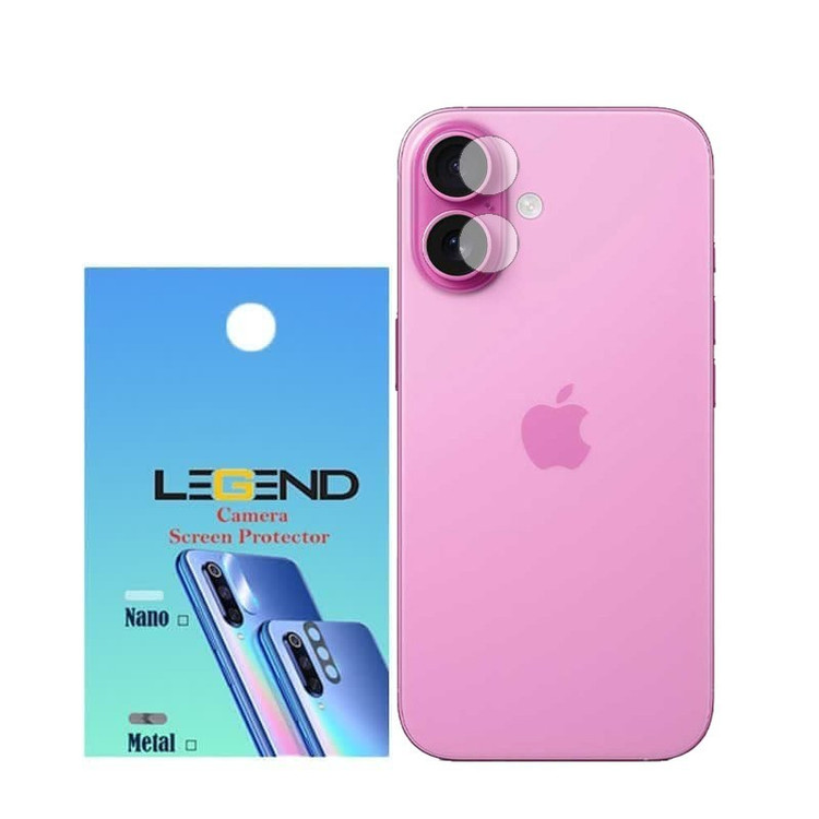 محافظ لنز دوربین لجند مدل نانو گلس مناسب برای موبایل اپل آیفون 16 / iPhone 16