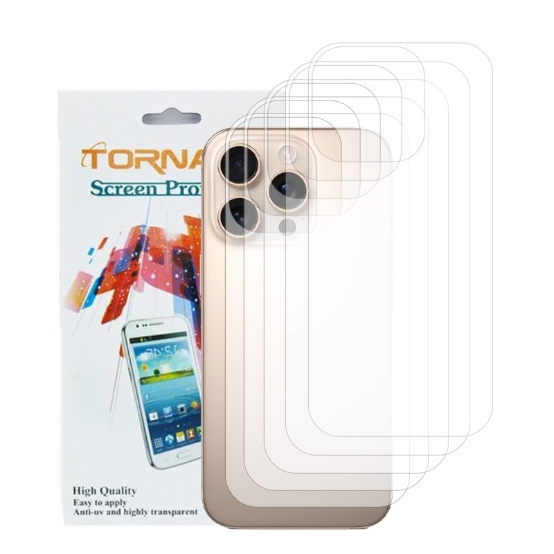 برچسب پوششی گوشی مدل تورنادو مناسب برای موبایل اپل iPhone 16 Pro بسته 5 عددی