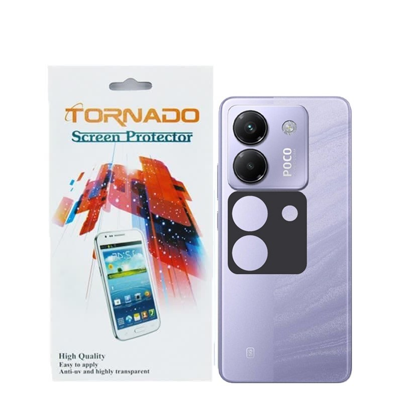 محافظ لنز دوربین تورنادو مدل قابدار مناسب برای موبایل شیائومی Poco M7 Pro 5G بسته 40 عددی