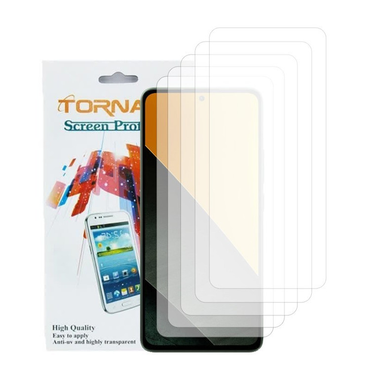 گلس محافظ صفحه نمایش تورنادو مدل نانو گلس مناسب برای موبایل شیائومی Poco M7 Pro 5G بسته 5 عددی