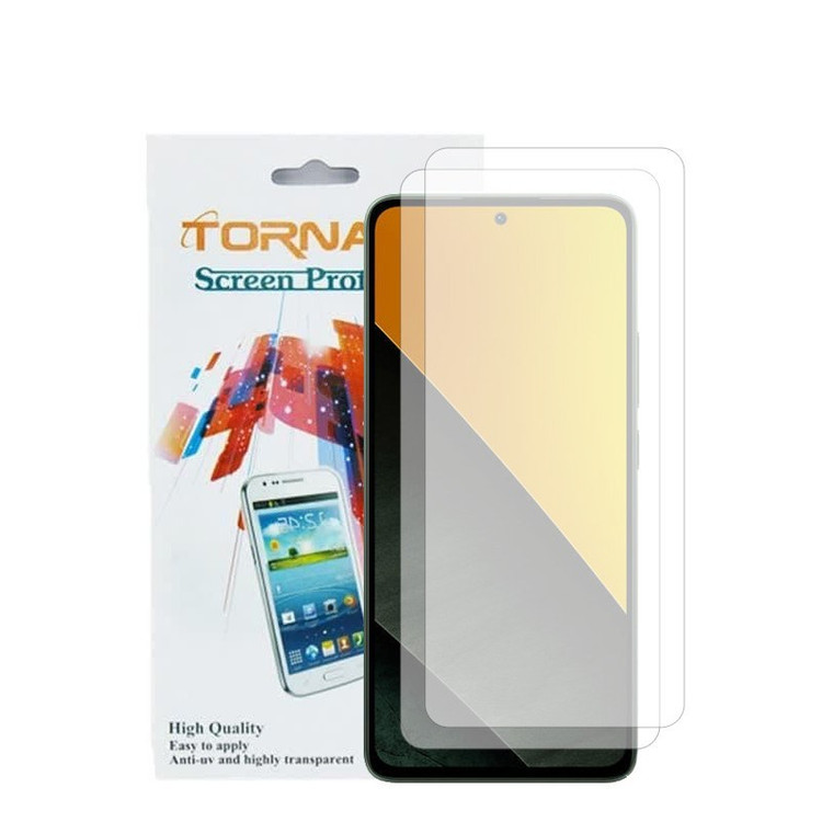 گلس محافظ صفحه نمایش تورنادو مدل نانو گلس مناسب برای موبایل شیائومی Poco M7 Pro بسته 2 عددی