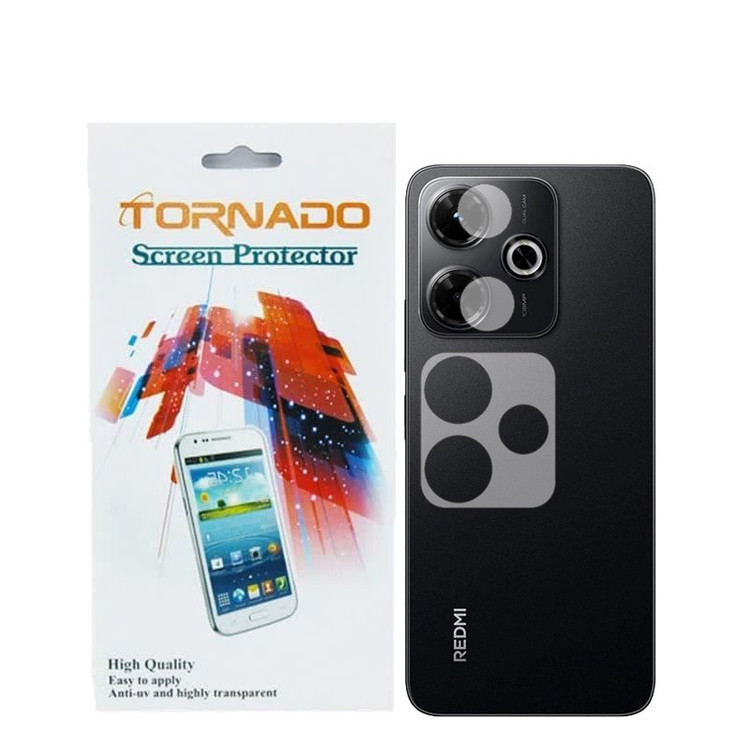 محافظ لنز دوربین تورنادو مدل نانو گلس مناسب برای موبایل شیائومی Redmi 13X بسته 40 عددی