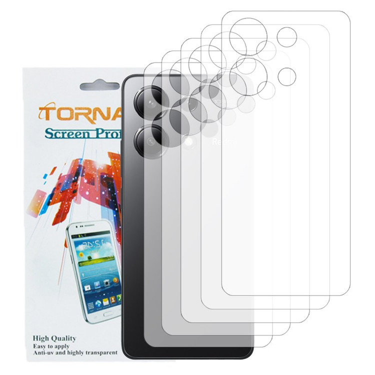محافظ پشت گوشی تورنادو مدل نانو گلس مناسب برای موبایل شیائومی Redmi Note 13 بسته 5 عددی