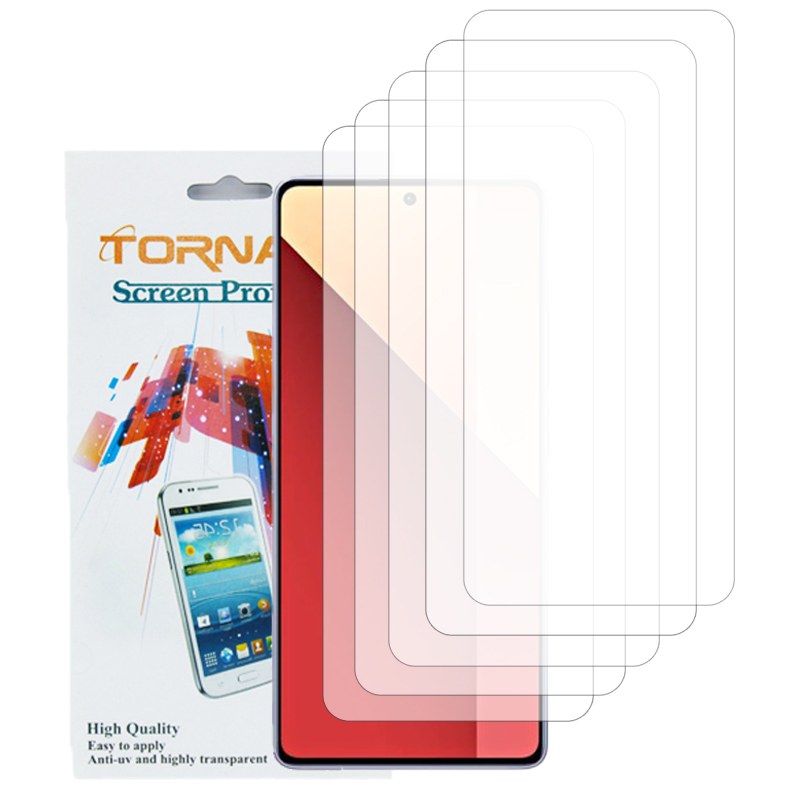 گلس محافظ صفحه نمایش تورنادو مدل نانو گلس مناسب برای موبایل شیائومی Redmi Note 13 بسته 5 عددی