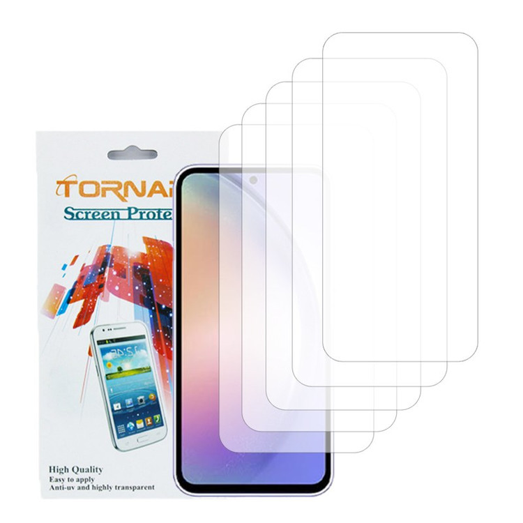 گلس محافظ صفحه نمایش تورنادو مدل نانو گلس مناسب برای موبایل سامسونگ Galaxy A54 بسته 5 عددی