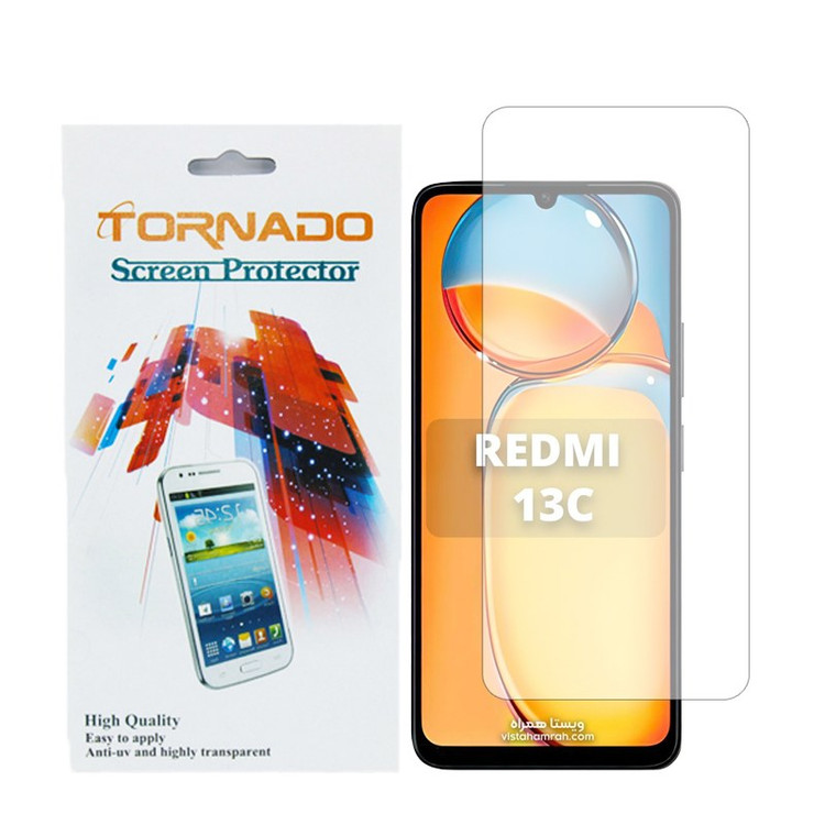 گلس محافظ صفحه نمایش تورنادو مدل نانو گلس مناسب برای موبایل شیائومی Redmi 13C