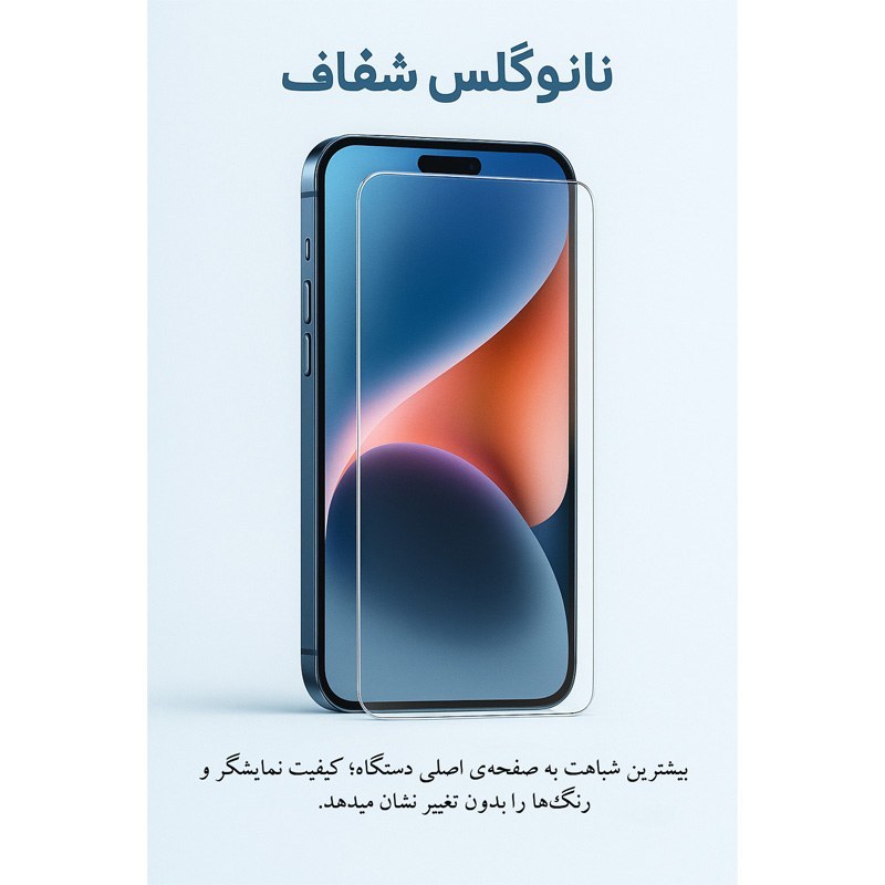 گلس محافظ صفحه نمایش تورنادو مدل نانو گلس مناسب برای موبایل شیائومی Poco C40 بسته 2 عددی