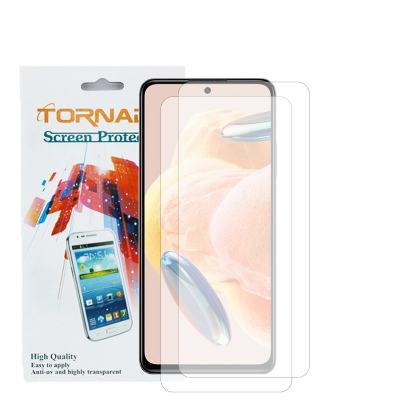 گلس محافظ صفحه نمایش تورنادو مدل نانو گلس مناسب برای موبایل Note 12 Pro 4G بسته 2 عددی