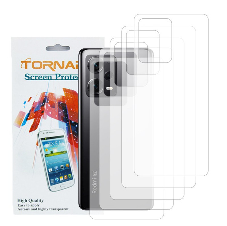 برچسب پوششی پشت گوشی مدل تورنادو مناسب برای موبایل شیائومی Note 12 Pro 5G بسته 5 عددی