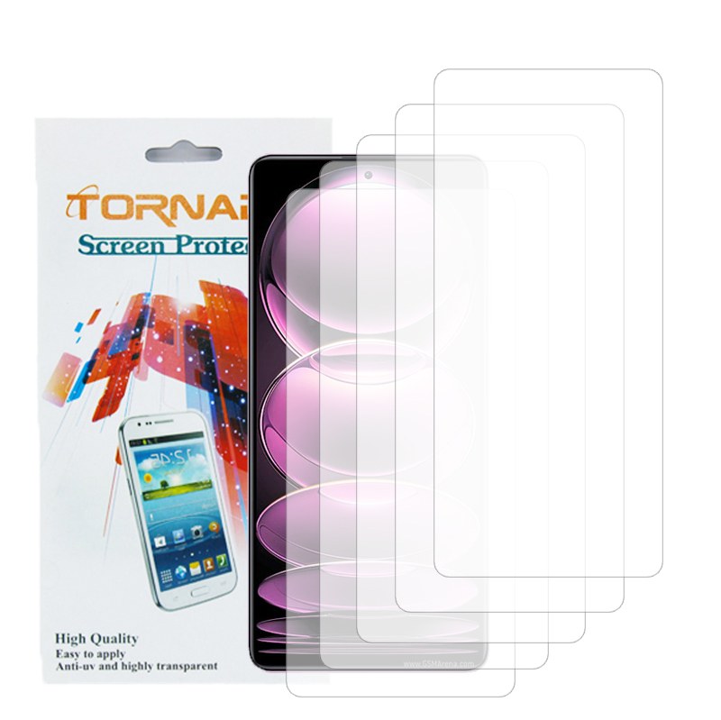 گلس محافظ صفحه نمایش تورنادو مدل نانو گلس مناسب برای موبایل شیائومی Note 12 Pro 5G بسته 5 عددی