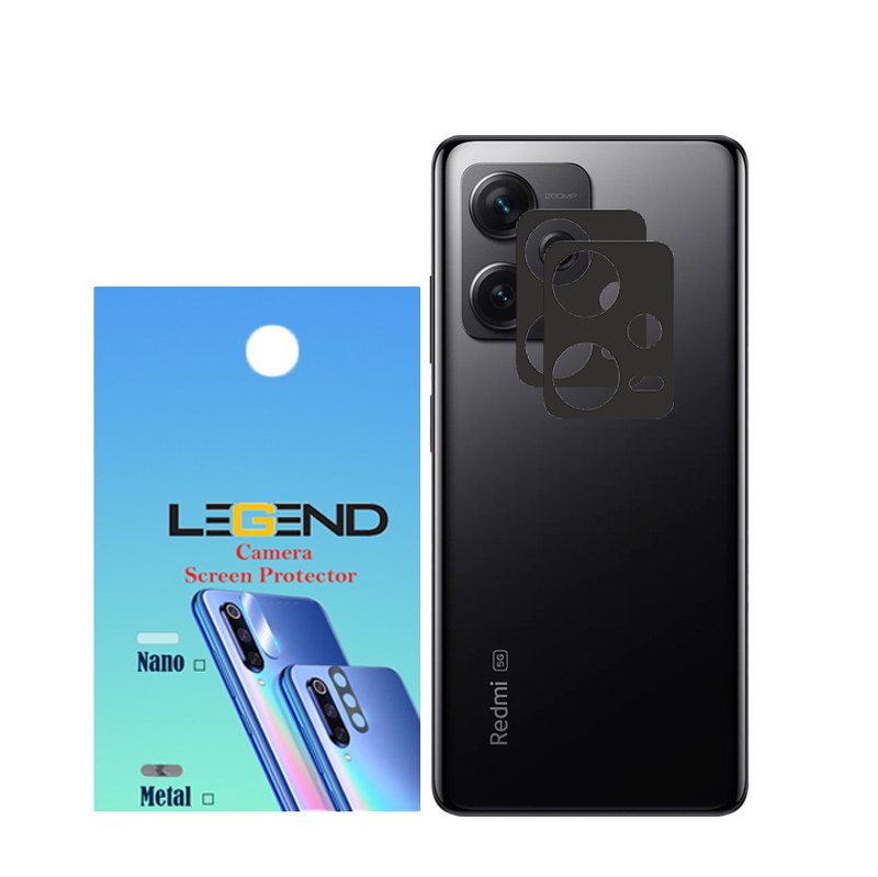محافظ لنز دوربین لجند مدل قابدار مناسب برای موبایل شیائومی Note 12 Pro 5G بسته 2 عددی