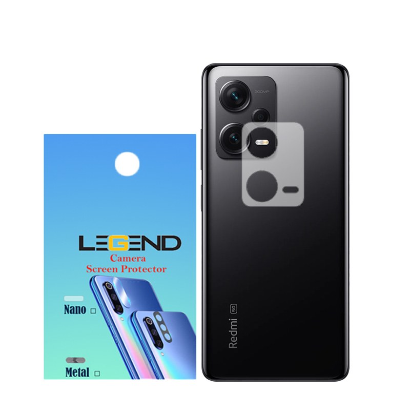محافظ لنز دوربین لجند مدل نانو گلس مناسب برای موبایل شیائومی Note 12 Pro 5G