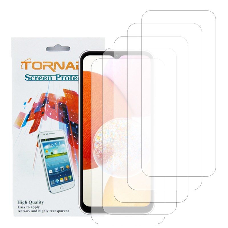 گلس محافظ صفحه نمایش تورنادو مدل نانو گلس مناسب برای موبایل سامسونگ Galaxy A14 بسته 5 عددی