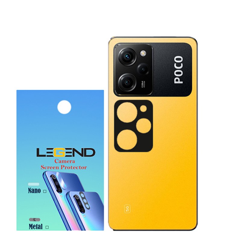 محافظ لنز دوربین لجند مدل قابدار مناسب موبایل شیائومی Poco X5 Pro