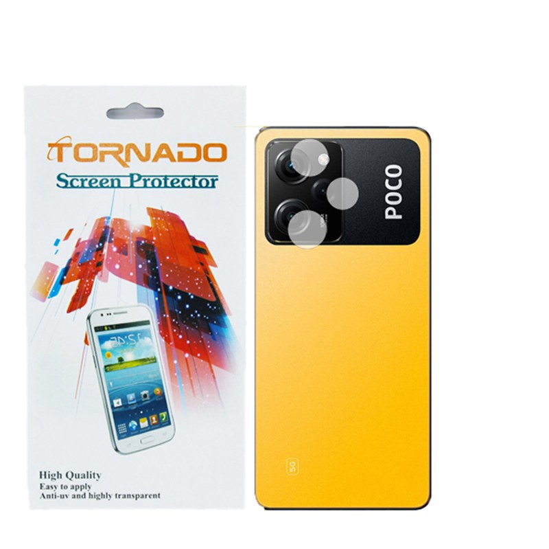 محافظ لنز دوربین تورنادو مدل نانوگلس مناسب موبایل شیائومی Poco X5 Pro بسته40عددی