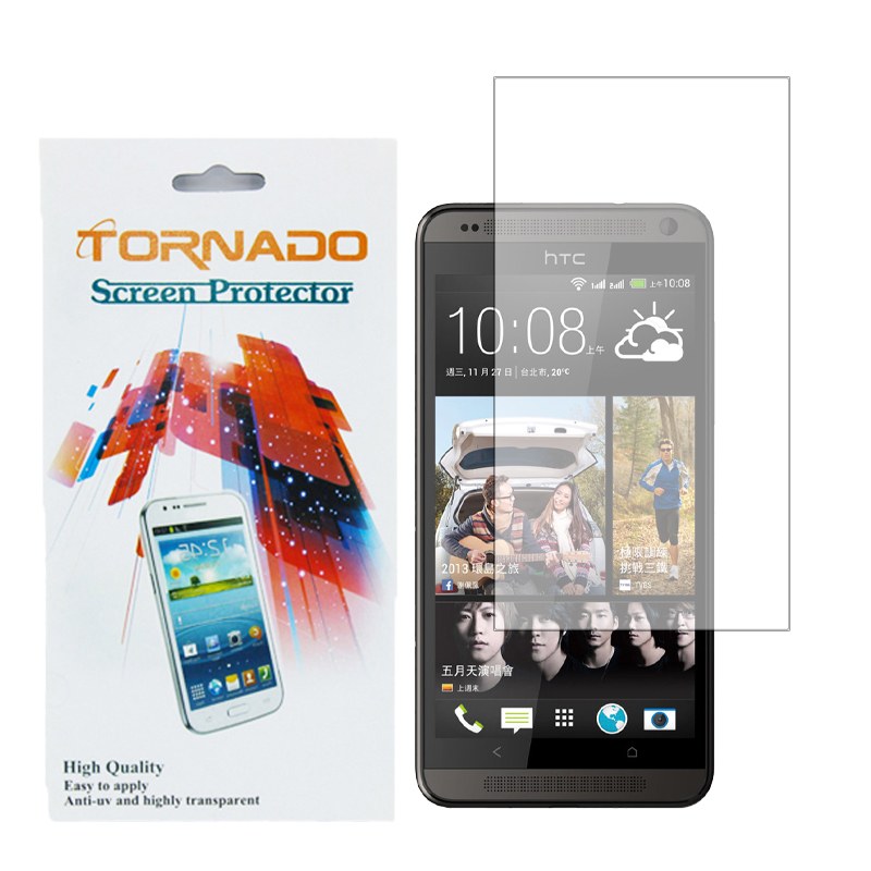 گلس محافظ صفحه نمایش تورنادو مدل نانو گلس مناسب موبایل HTC D700