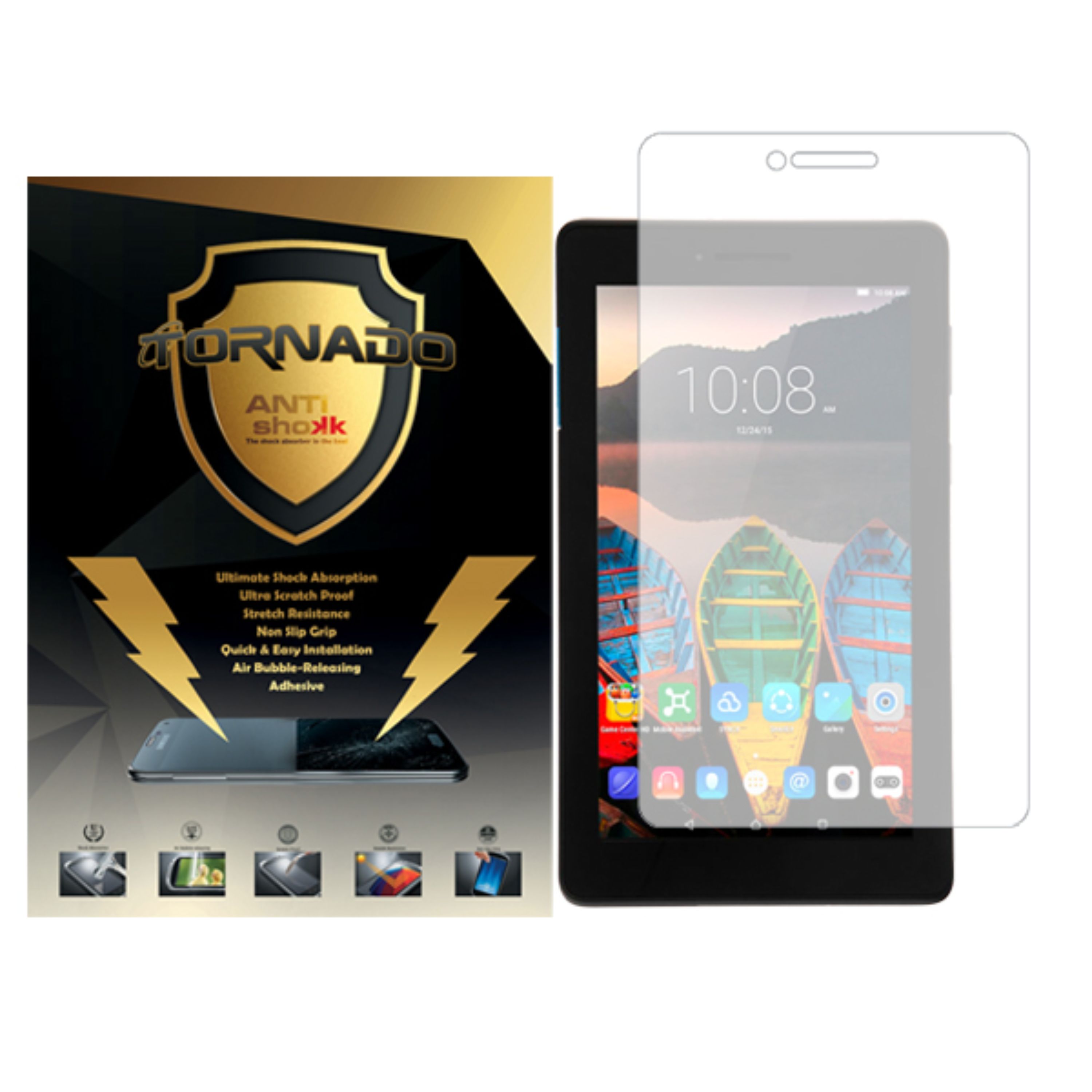 گلس محافظ صفحه نمایش نانوگلس مدل تورنادو مناسب تبلت Lenovo Tab E7 TB-7104i