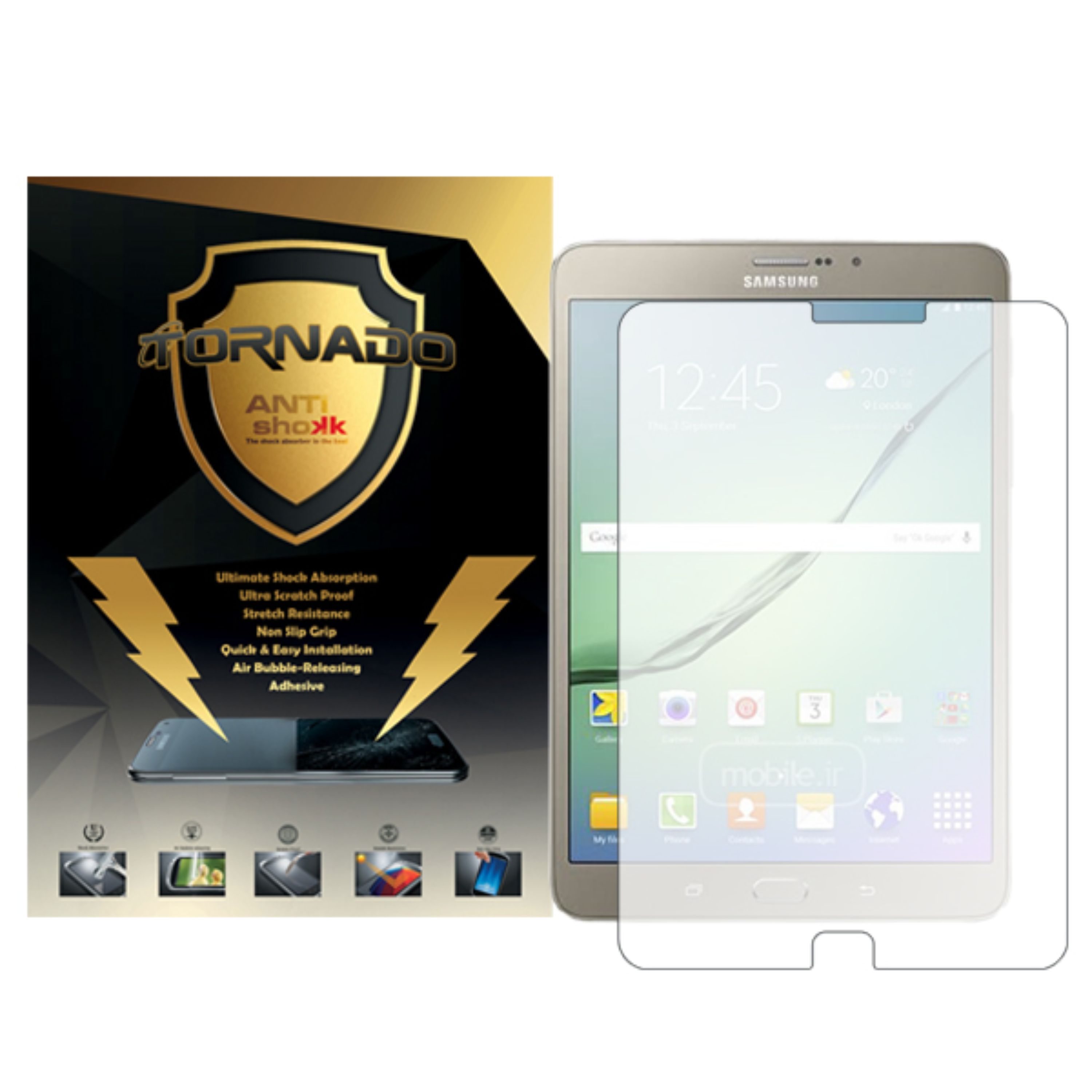 گلس محافظ صفحه نمایش نانوگلس مدل تورنادو مناسب تبلت سامسونگ Tab S2 8.0 Lite (T715)