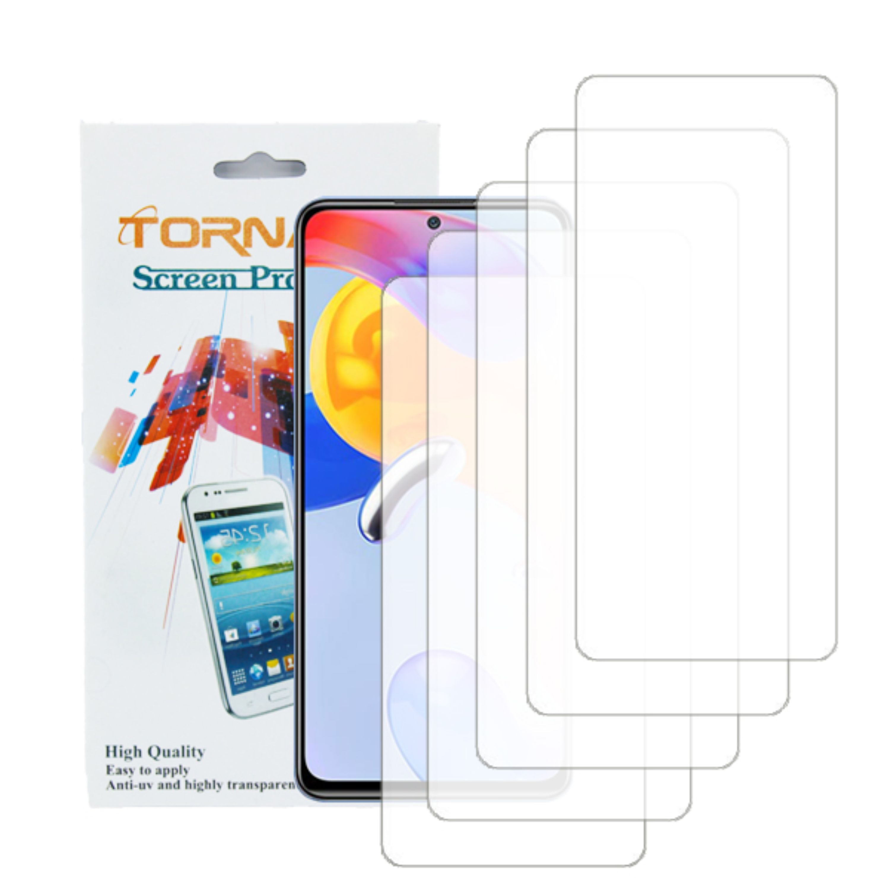 گلس محافظ صفحه نمایش نانوگلس مدل تورنادو مناسب موبایل شیائومی Note 11 Pro بسته 5عددی