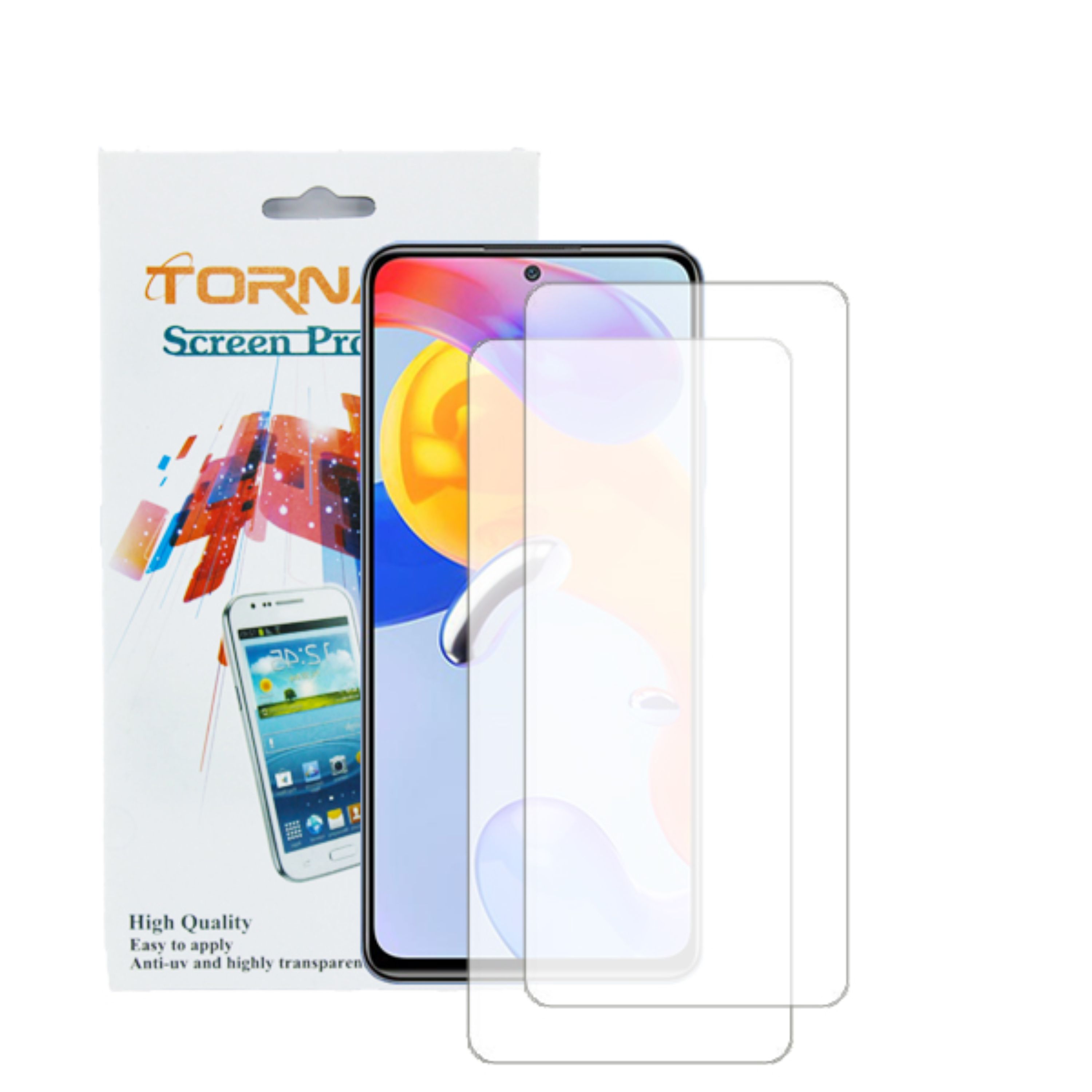 گلس محافظ صفحه نمایش نانوگلس مدل تورنادو مناسب موبایل شیائومی Note 11 Pro بسته 2عددی