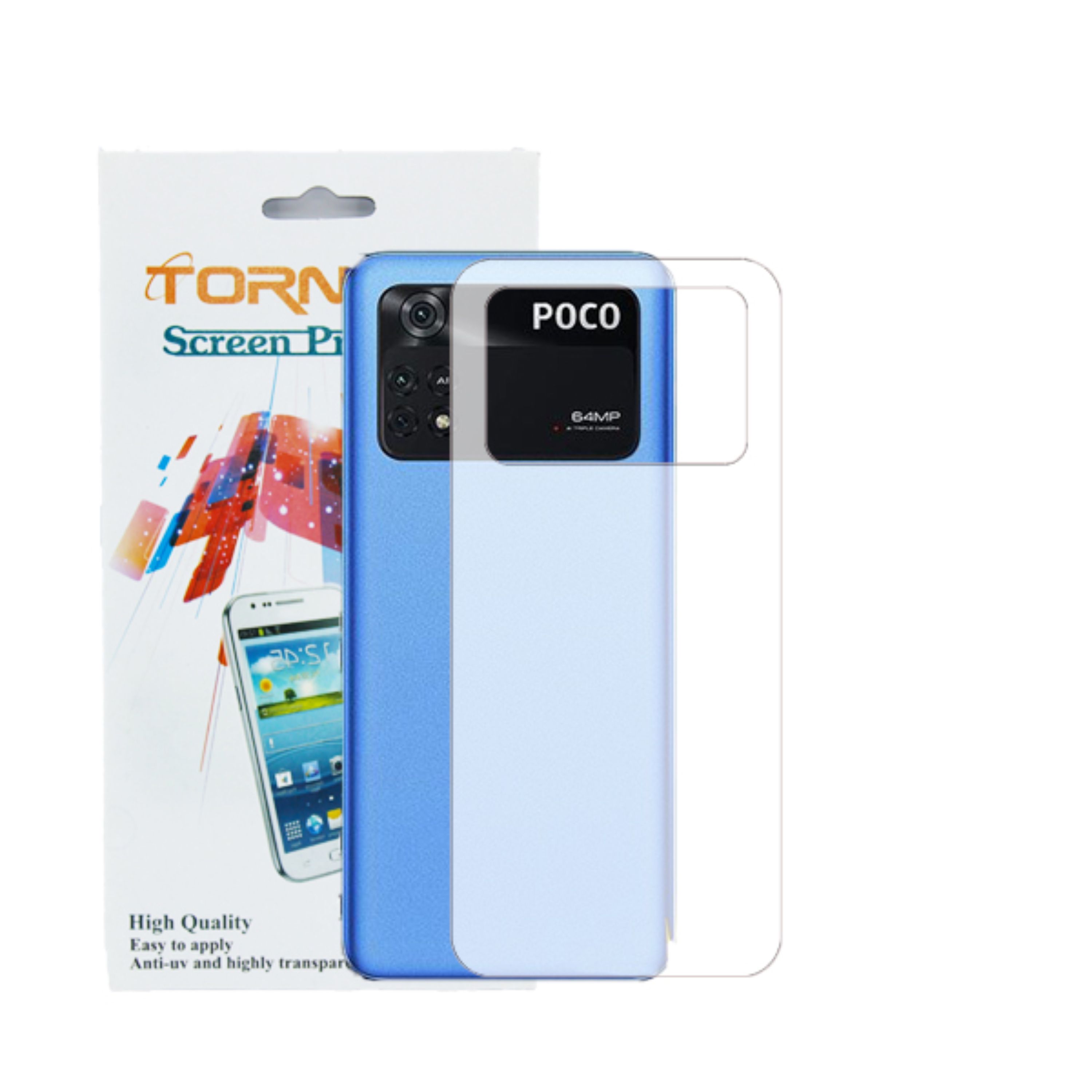برچسب پوششی پشت گوشی مدل تورنادو مناسب برای موبایل شیائومی Poco M4 Pro