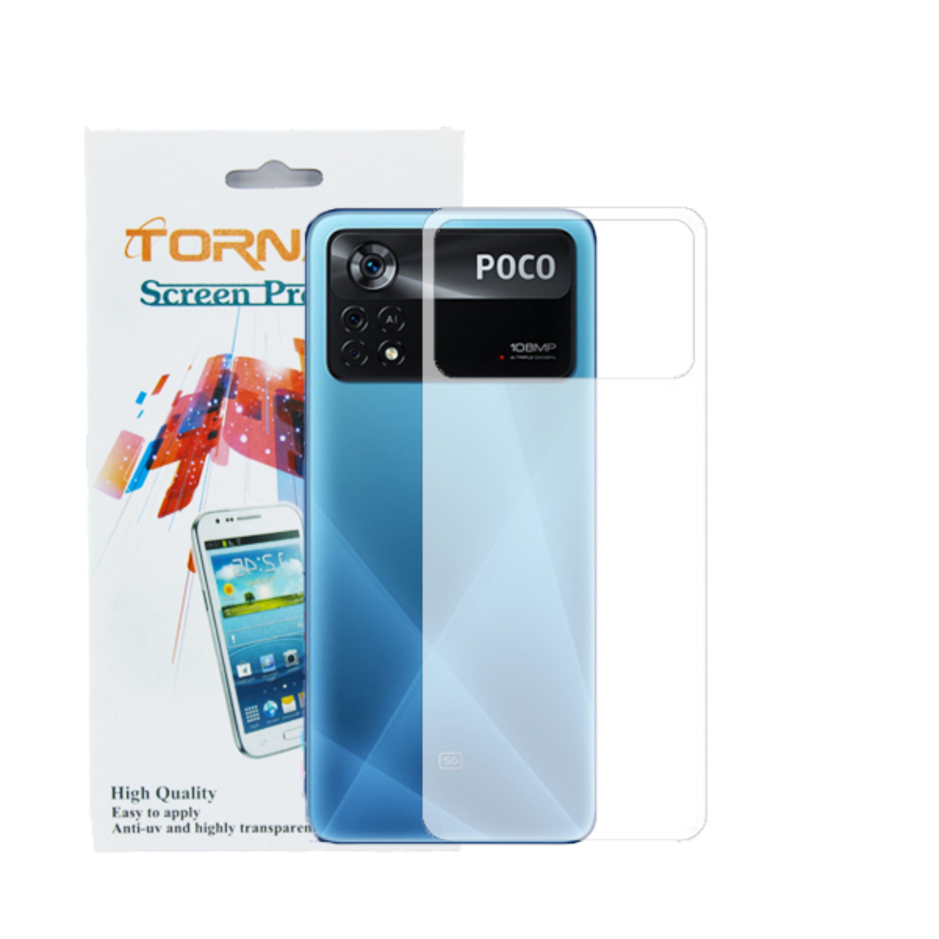 برچسب پوششی پشت گوشی مدل تورنادو مناسب برای موبایل شیائومی Poco X4 Pro