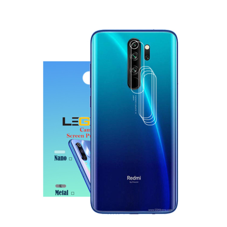 محافظ لنز دوربین لجند مدل نانو گلس مناسب موبایل شیائومی Note 8 Pro بسته 5 عددی