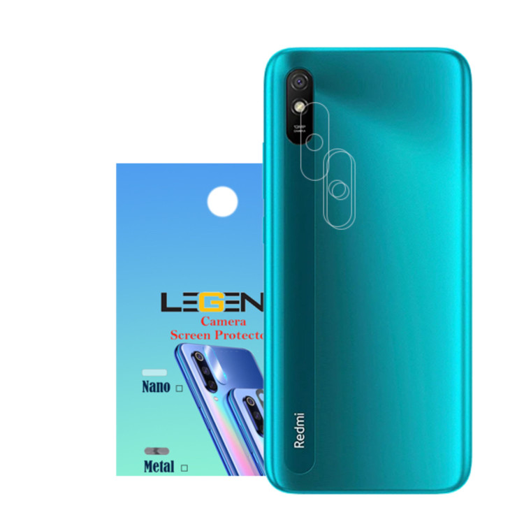 محافظ لنز دوربین لجند مدل نانو گلس مناسب برای موبایل شیائومی Redmi 9A بسته 3 عددی