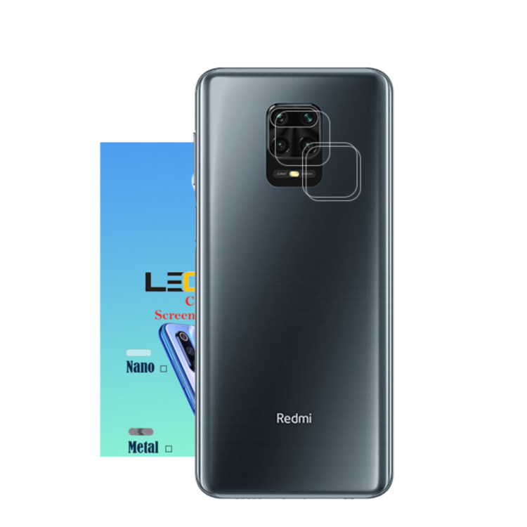 محافظ لنز دوربین لجند مدل نانو گلس مناسب برای موبایل شیائومی Redmi Note 9 بسته 3 عددی