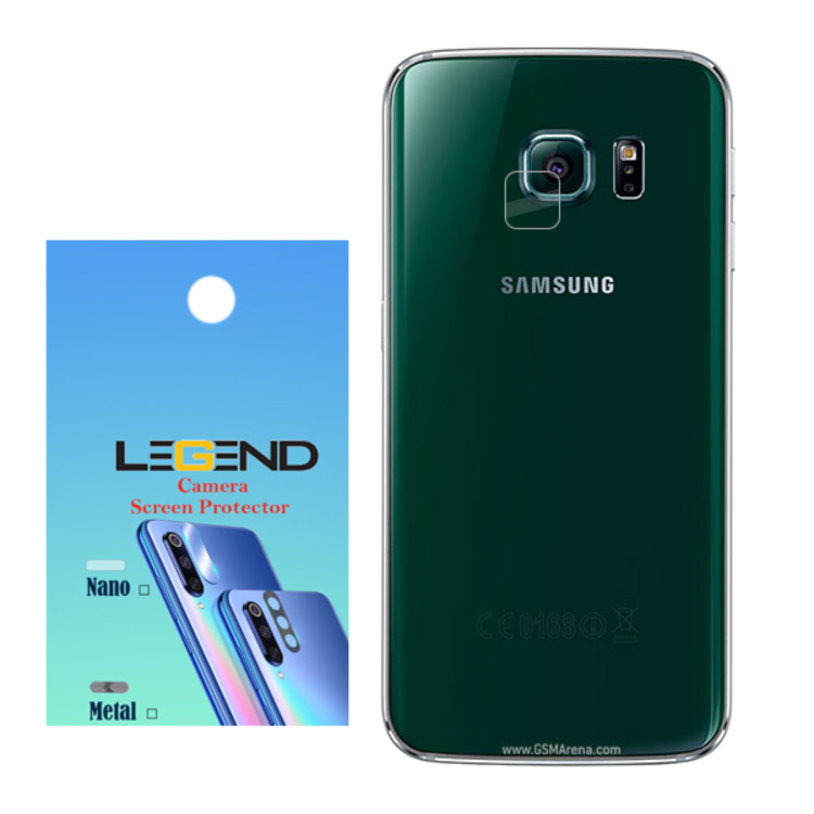 محافظ لنز دوربین لجند مدل نانو گلس مناسب برای موبایل سامسونگ Galaxy S6 Edge