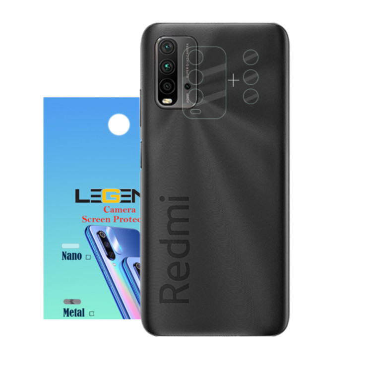 محافظ لنز دوربین لجند مدل نانو گلس مناسب برای موبایل شیائومی Redmi 9T