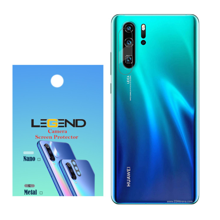 محافظ لنز دوربین لجند مدل نانو گلس مناسب برای موبایل هوآوی P30 Pro