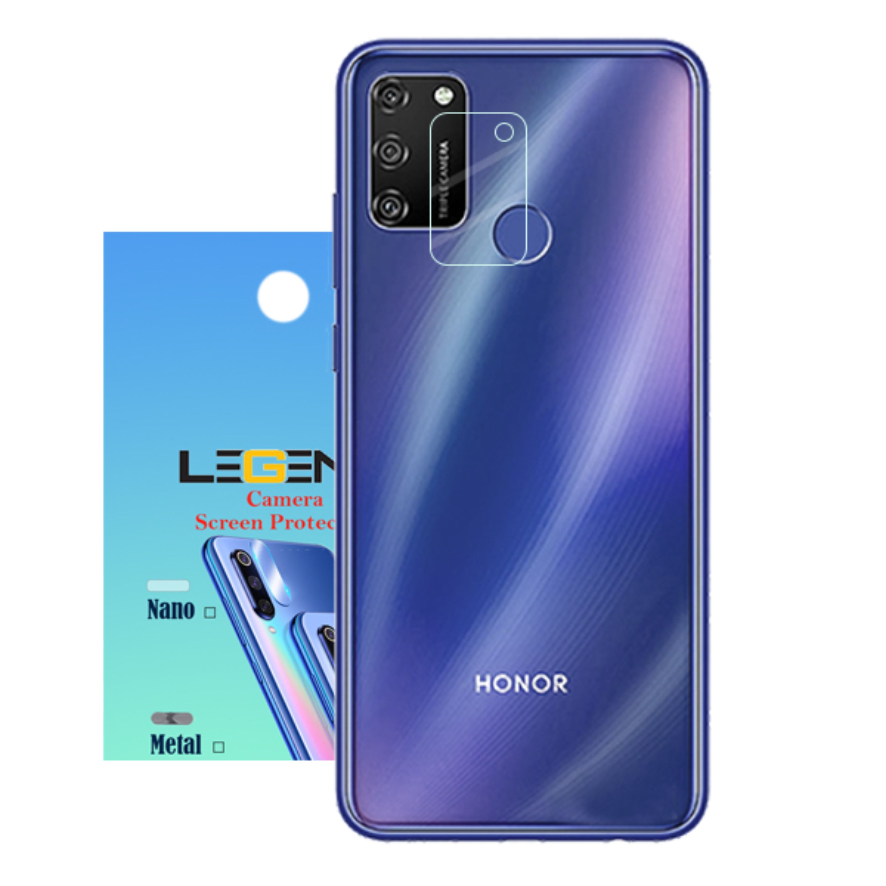 محافظ لنز دوربین لجند مدل نانو گلس مناسب برای موبایل هوآوی Honor 9A