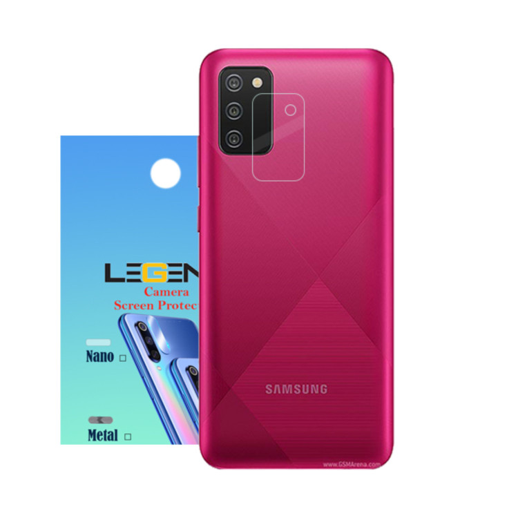 محافظ لنز دوربین لجند مدل نانو گلس مناسب برای موبایل سامسونگ Galaxy A02s