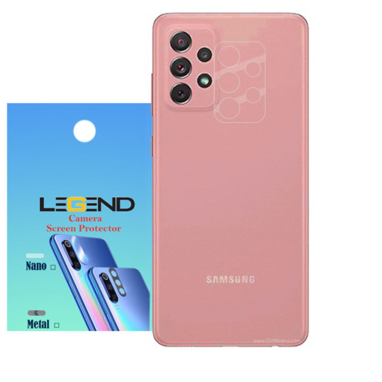 محافظ لنز دوربین لجند مدل نانو گلس مناسب برای موبایل سامسونگ Galaxy A72