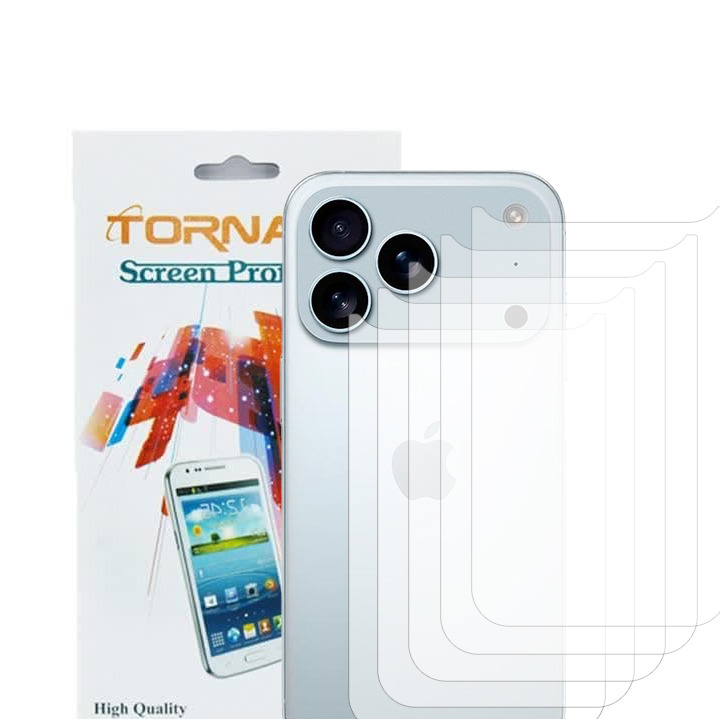 برچسب پوششی پشت گوشی مدل تورنادو مناسب برای موبایل اپل iPhone 18 Pro Max بسته 5 عددی
