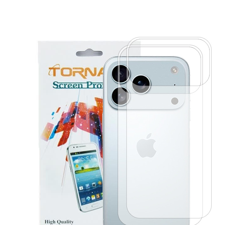 برچسب پوششی گوشی تورنادو مدل فول مناسب برای موبایل اپل iPhone 18 Pro بسته 2 عددی