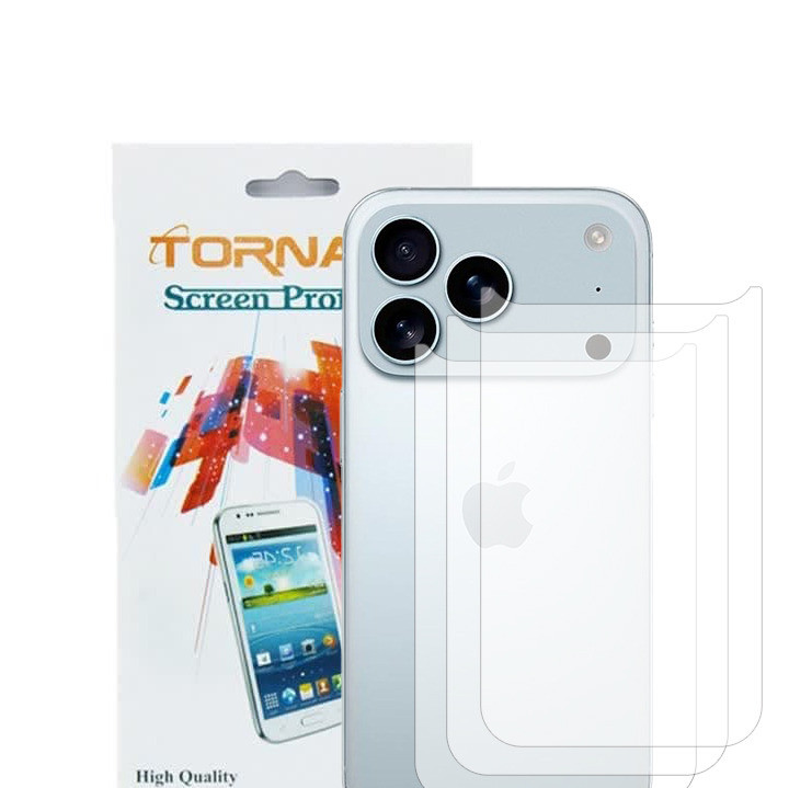 برچسب پوششی پشت گوشی مدل تورنادو مناسب برای موبایل اپل iPhone 18 Pro بسته 3 عددی